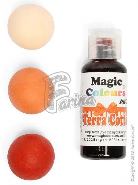 Краситель гелевый пищевой Magic Colours Pro 32г - Терракотовый(Terr Cotta)< фото цена